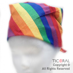 BANDANA HS5620-3 RAYADO ARCO IRIS 54X54 CM x 1 BANDANA HS5620-3 RAYADO ARCO IRIS 54X54 CM x 1